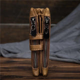 Men Wallet Cow Leather Large Capacity Short Men Purse