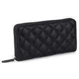 Sheepskin Long Wallet Clutch Bag Men's Women's Large Capacity