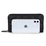 Sheepskin Long Wallet Clutch Bag Men's Women's Large Capacity