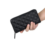 Sheepskin Long Wallet Clutch Bag Men's Women's Large Capacity