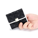 Cow Leather Wallet Women's Short Clip