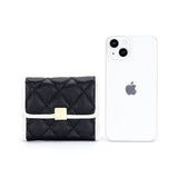 Cow Leather Wallet Women's Short Clip