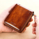 Classic Men's Leather Wallet with RFID Blocking