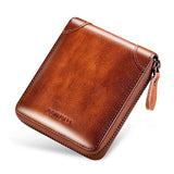 Classic Men's Leather Wallet with RFID Blocking