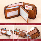 Classic Men's Leather Wallet with RFID Blocking