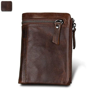 RFID Leather Short Wallet Men Purse in Pocket Men Wallet