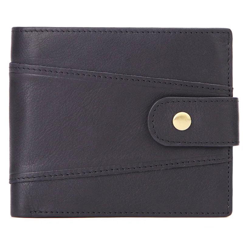 Oil Wax Leather Men Wallet Top Layer Cowhide Large Capacity Wallet