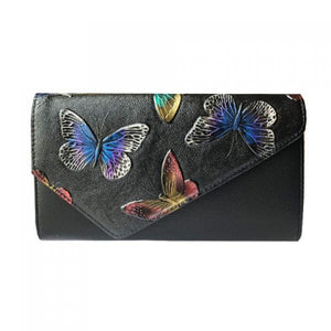 Embossed Hand Painted Clutch Bag Cross-body Envelope Bag