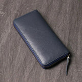 Oil Leather Long Wallet Clutch Bag Coin Purse Mobile Phone Bag