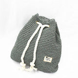 Summer Beach Straw Bag Women Shoulder Rucksack Weaved Backpack