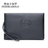 Leather Men's Clutch Wallet Male Purse Handy Bag Carteira Masculina