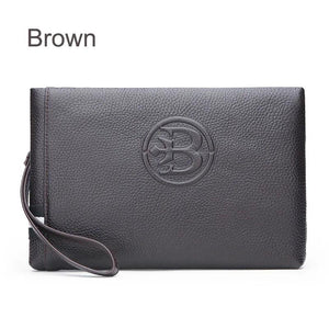 Leather Men's Clutch Wallet Male Purse Handy Bag Carteira Masculina