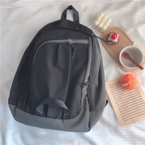 Ins Student Backpacks Patchwork Large Capacity Waterproof Bag