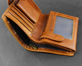 Classic European American Men Leather Wallet