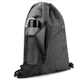 Unisex Portable Drawstring Bag Oxford Students Backpack Waterproof
