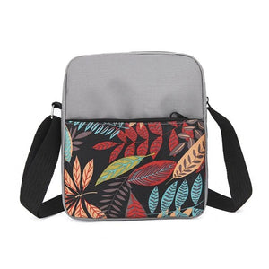 3Pcs/Set Female Backpack Leaf Print Laptop Backpack Travel Bagpack