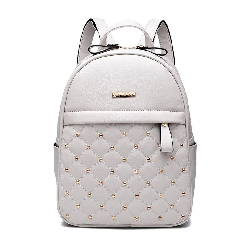Casual Bead Backpack for Teenage Girls Female Backpack