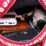 Buylor Women Backpack Waterproof Nylon Zipper School Bag