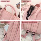 Buylor Women Backpack Waterproof Candy Colors Female Backpack