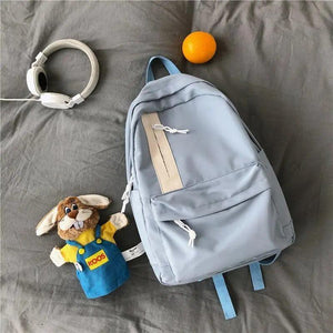 Preppy Students Bookbag Female Shoulder Soft Travel Storage Bags