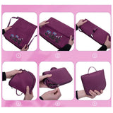 Embroidery Drawstring Women Backpack Foldable Large Capacity School Bag