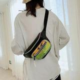 Laser Chest Bag Women's Sports Small Crossbody Bag