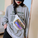 Laser Chest Bag Women's Sports Small Crossbody Bag