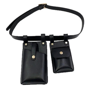 Punk Waist Bag for Women - Motorcycle Mobile Phone Belt Bag