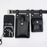 Punk Waist Bag for Women - Motorcycle Mobile Phone Belt Bag