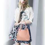 4 IN 1 Woman Bag Shoulder Bag Messenger Bag Wallet Handbag