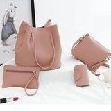 4 IN 1 Woman Bag Shoulder Bag Messenger Bag Wallet Handbag