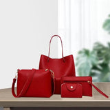 4 IN 1 Woman Bag Shoulder Bag Messenger Bag Wallet Handbag