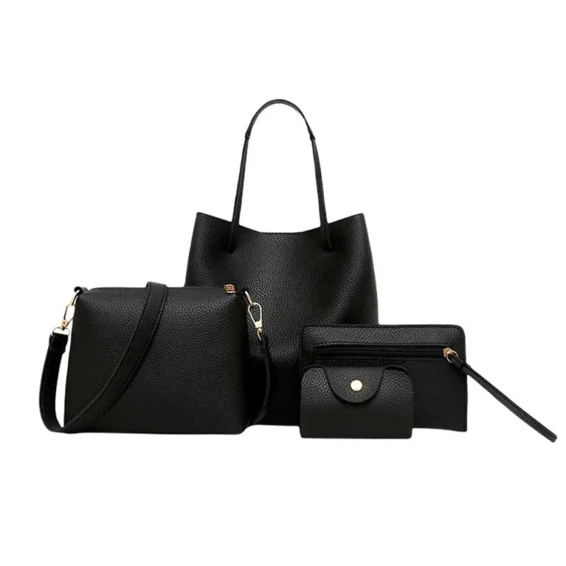 4 IN 1 Woman Bag Shoulder Bag Messenger Bag Wallet Handbag