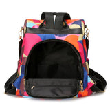 Waterproof Anti-theft Oxford Women Backpack Print School Bags