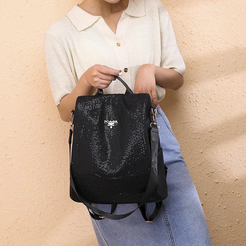 Waterproof Anti-theft Oxford Women Backpack Print School Bags