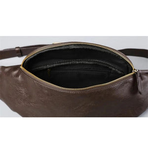 Men Messenger Bag Casual Travel Chest Bag High PU Leather Men's Shoulder Bag