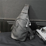 Leather Chest Bag Single Backpack iPad Bag