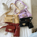 Two-piece Waist Bag High PU Belt Messenger Mobile Phone Bag Shoulder Bag