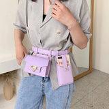 Two-piece Waist Bag High PU Belt Messenger Mobile Phone Bag Shoulder Bag