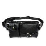 Leather Waist Bag Men'S Leather Men Waist Bag Heuptas Belt Bag Bolso De Cintura
