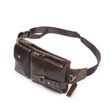 Leather Waist Bag Men'S Leather Men Waist Bag Heuptas Belt Bag Bolso De Cintura