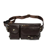 Leather Waist Bag Men'S Leather Men Waist Bag Heuptas Belt Bag Bolso De Cintura