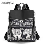 Retro Ethnic Backpack Women Teenage Student College Girl School Casual Rucksack