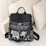 Retro Ethnic Backpack Women Teenage Student College Girl School Casual Rucksack