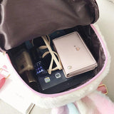 Cute Bunny Plush Backpack with Rabbit Ears