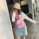 Cute Bunny Plush Backpack with Rabbit Ears