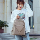 Women Backpack School Bag Teenager Girl Oxford Cloth Shoulder Bags Female
