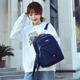 Women Backpack School Bag Teenager Girl Oxford Cloth Shoulder Bags Female