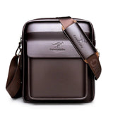 PU Men's Shoulder Bag Business Casual Messenger Briefcase