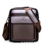 PU Men's Shoulder Bag Business Casual Messenger Briefcase